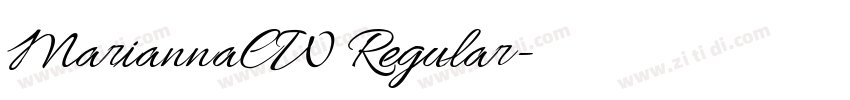 MariannaCW Regular字体转换 MariannaCW Regular字体转换